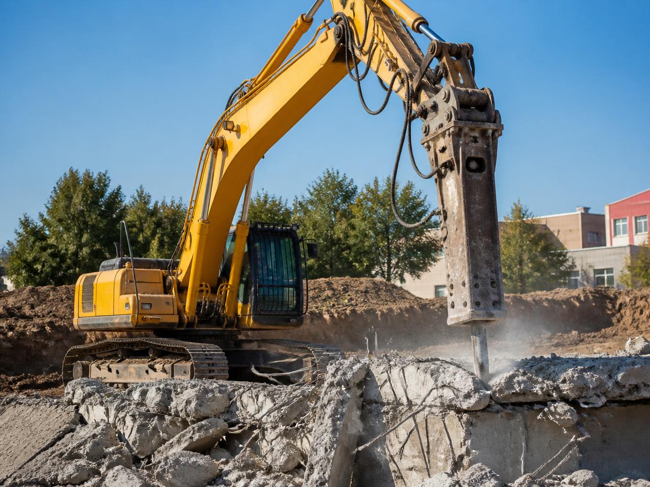 Demolición con Maquinaria Pesada